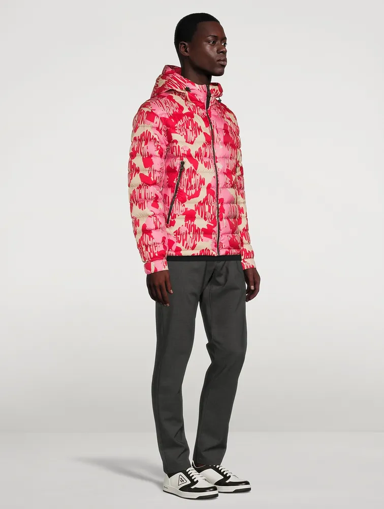 Keagan Quilted Down Jacket Abstract Print