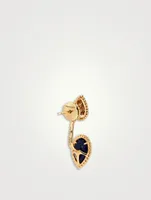 Serpent Bohème S And XS Motifs Stud Earring With Lapis And Diamonds