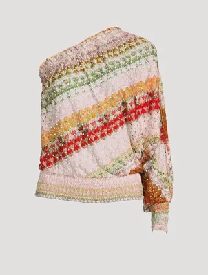 One-Sleeve Crochet Sweater