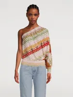 One-Sleeve Crochet Sweater