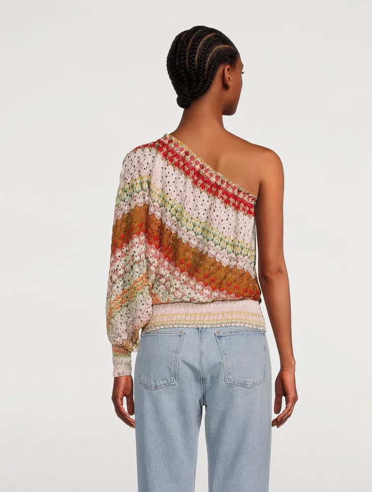 One-Sleeve Crochet Sweater