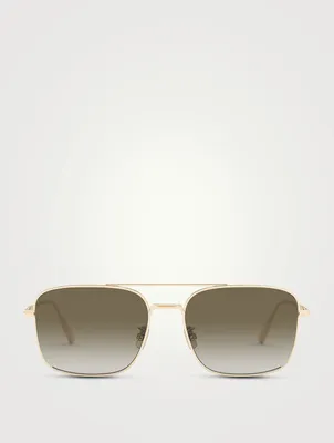 DiorBlackSuit N1F Square Aviator Sunglasses