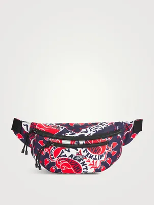 Canvas Belt Bag In Archive Manifesto Bandana Print