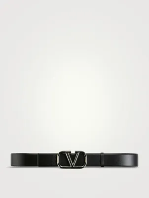 VLOGO Signature Leather Belt