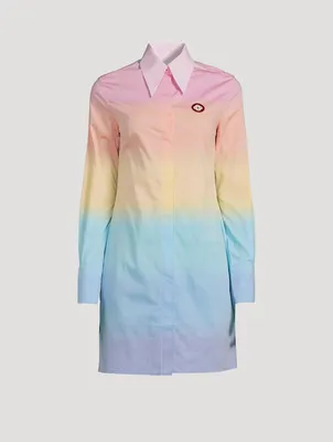 Rainbow Mini Shirt Dress