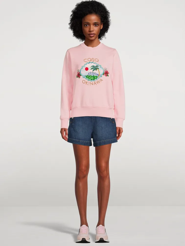 Cotton Embroidered Sweatshirt