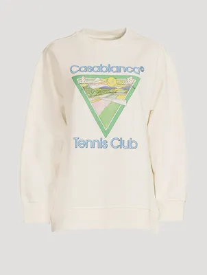 Screen-Printed Boyfriend Sweatshirt
