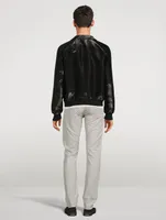 Lurex Zip Blouson Jacket