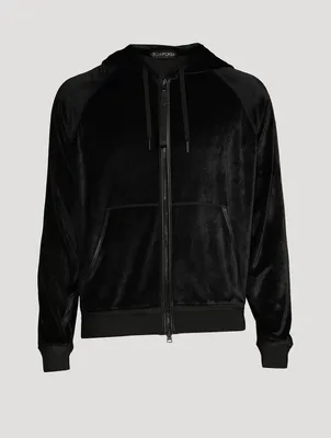 Fluid Velour Zip Hoodie