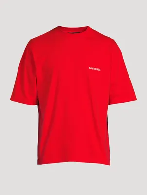 Cotton T-Shirt With Back Logo