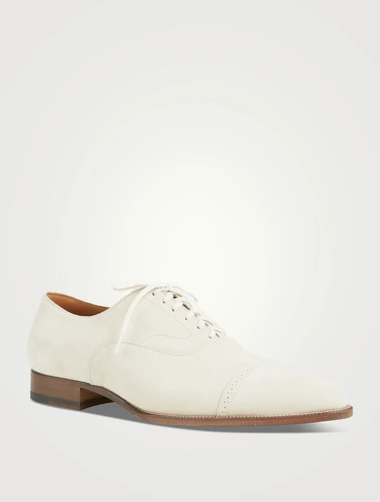 British Suede Lace-Up Shoes