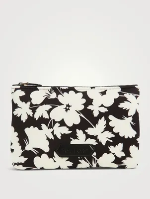 Neoprene Scuba Small Pouch In Floral Print