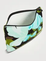 Neoprene Scuba Pouch In Abstract Floral Print