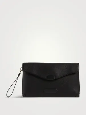 Buttery Leather Large Clutch