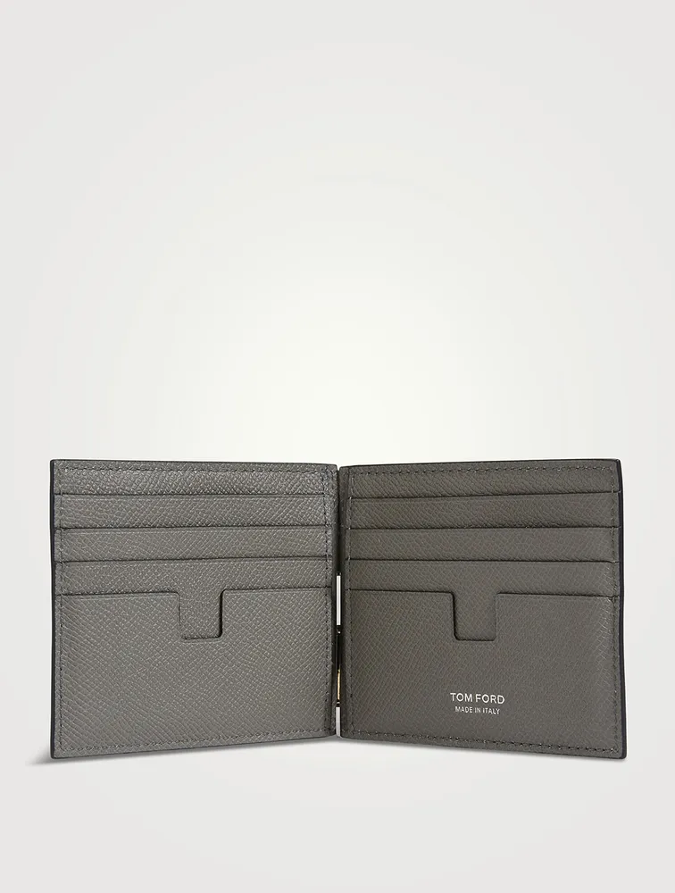 T Line Leather Bifold Wallet