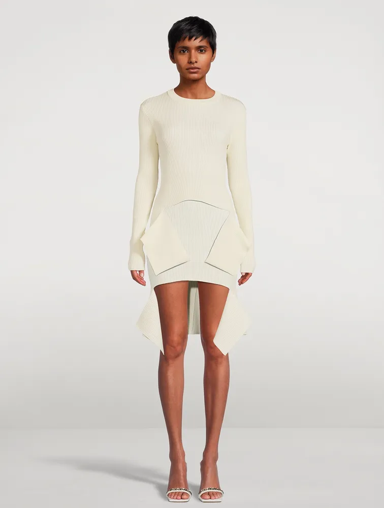 Cut-Out Ribbed Sweater