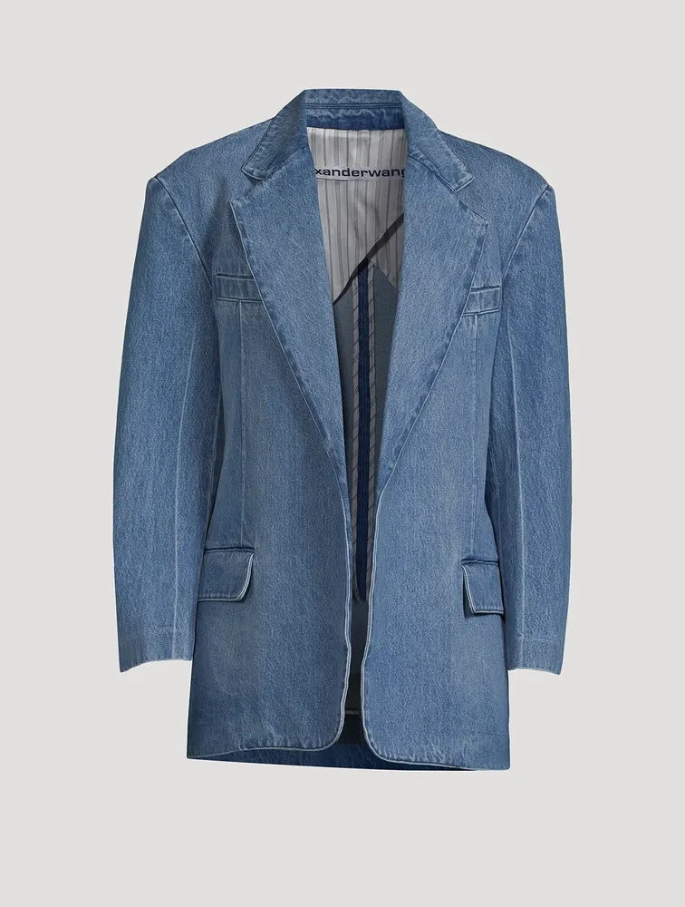 Boxy Denim Blazer