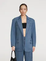 Boxy Denim Blazer