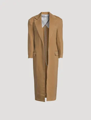 Oversized Denim Long Coat