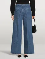 Raver Belted Wide-Leg Jeans