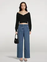 Raver Belted Wide-Leg Jeans