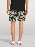 Poplin Bermuda Shorts Euphoria Print