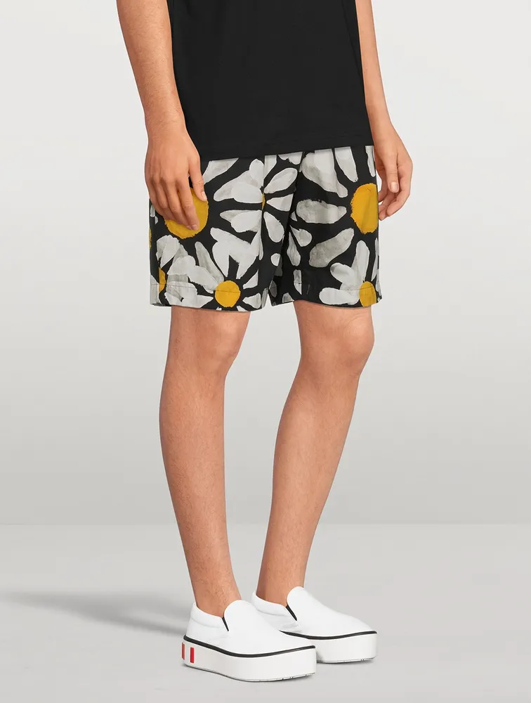 Poplin Bermuda Shorts Euphoria Print