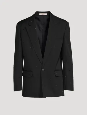 Wool Jacket With Studs