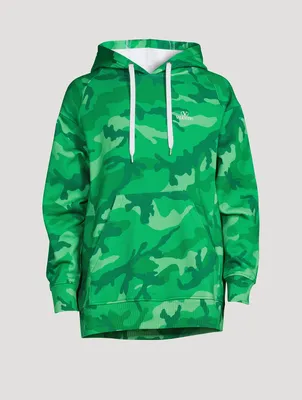 Cotton Hoodie Camo Print