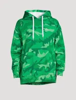 Cotton Hoodie Camo Print