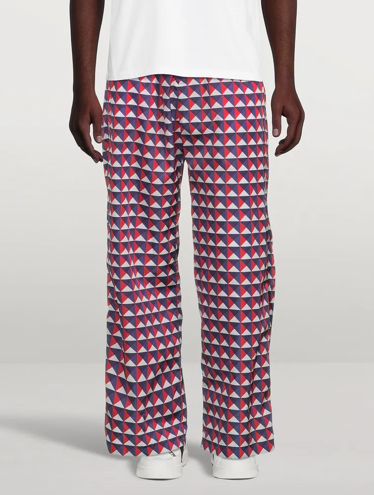 Nylon Printed Pants