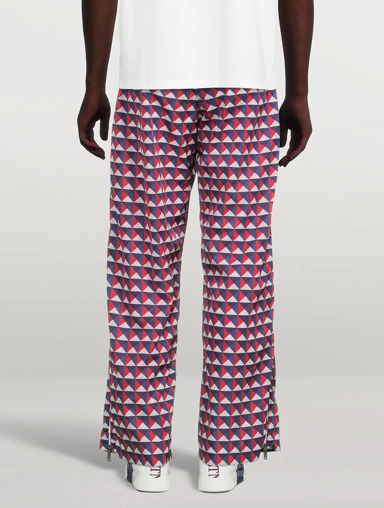 Nylon Printed Pants