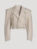 Belted Moto Jacket