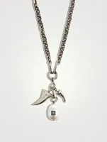 Horn Necklace With Pearl