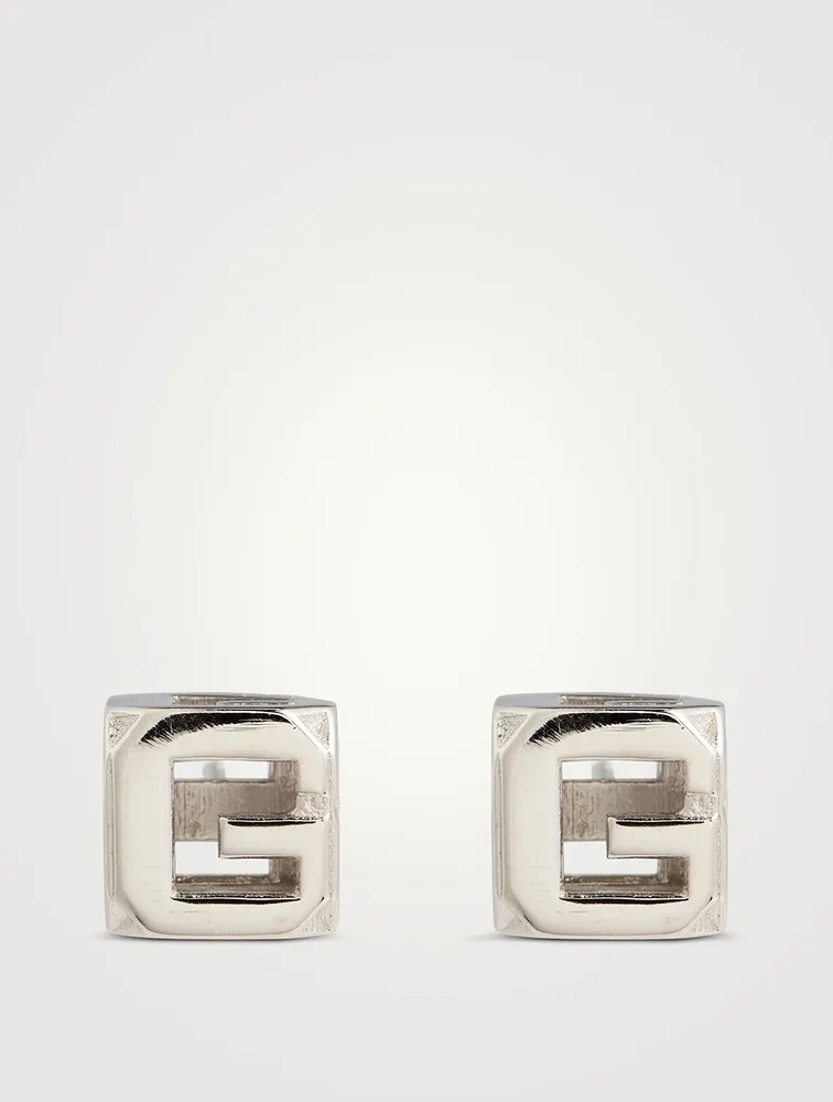 G Cube Stud Earrings