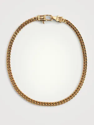 Medium Curb Gold-Plated Sterling Silver Bracelet