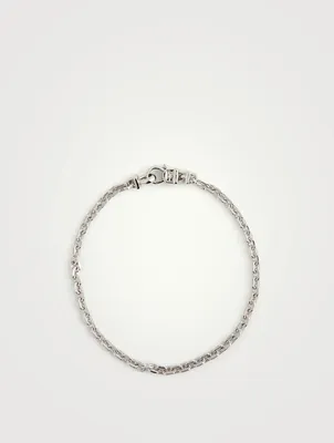 Anker Rhodium-Plated Sterling Silver Chain Bracelet