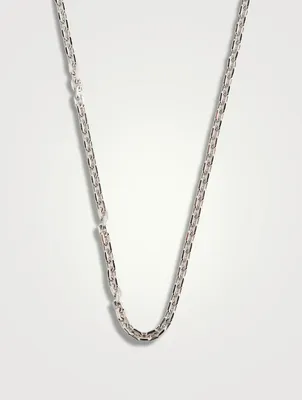 Anker Rhodium-Plated Sterling Silver Chain Necklace