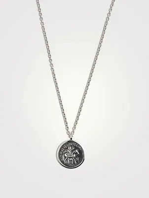 Coin Sterling Silver Pendant Necklace