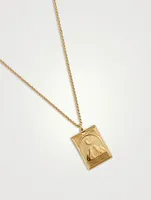 Tarot Moon Gold-Plated Sterling Silver  Pendant Necklace