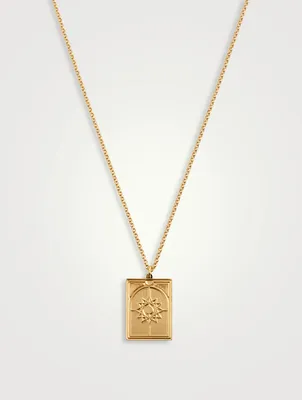 Tarot Star Gold-Plated Sterling Silver Pendant Necklace