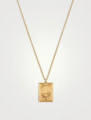 Tarot Temperance Gold-Plated Sterling Silver Pendant Necklace