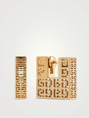 G Square Monogram Earrings