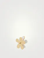 Enamel Flower Crystal Stud Earrings