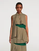 Suiting x Chiffon Sleeveless Top
