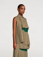 Suiting x Chiffon Sleeveless Top