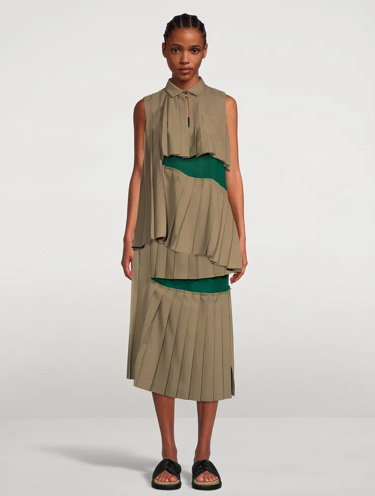 Suiting x Chiffon Sleeveless Top
