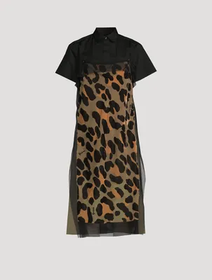 Shirt Dress In Leopard Print