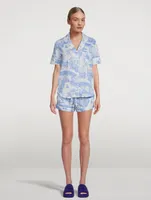 Short Cotton Pyjama Set Loxodonta Print