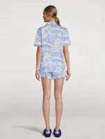 Short Cotton Pyjama Set Loxodonta Print